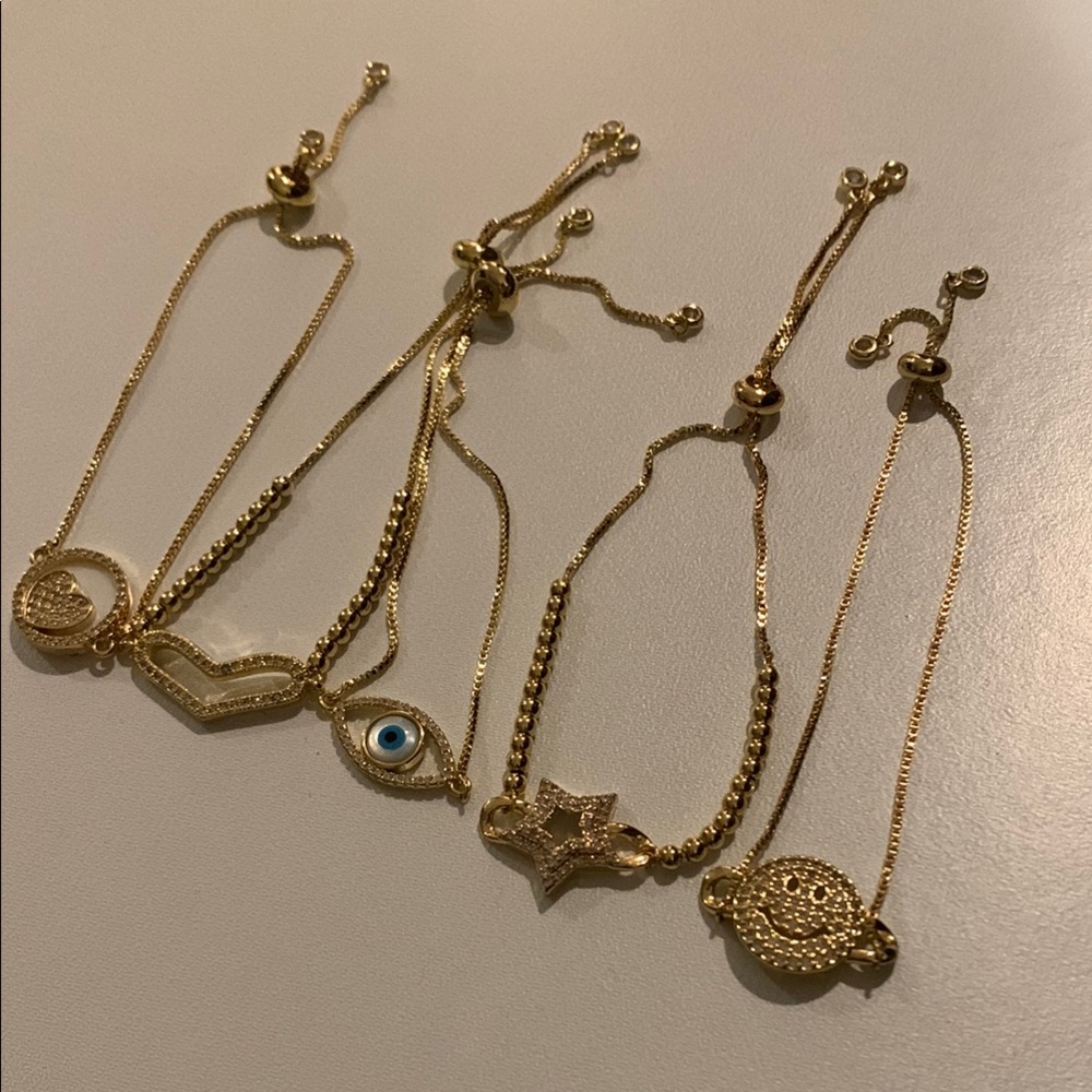 Assorted Adjustable Gold Bracelets - Picture 4 of 4